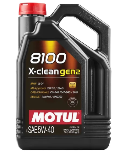 MOTUL 8100 X-CLEAN GEN2 5W-40 5L