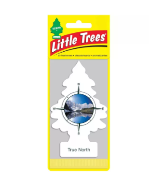 معطر هواء للسيارة من ليتل تريز شجرة معلقة توفر رائحة تدوم طويلاً للسيارة أو المنزل. معطر ترو نورث