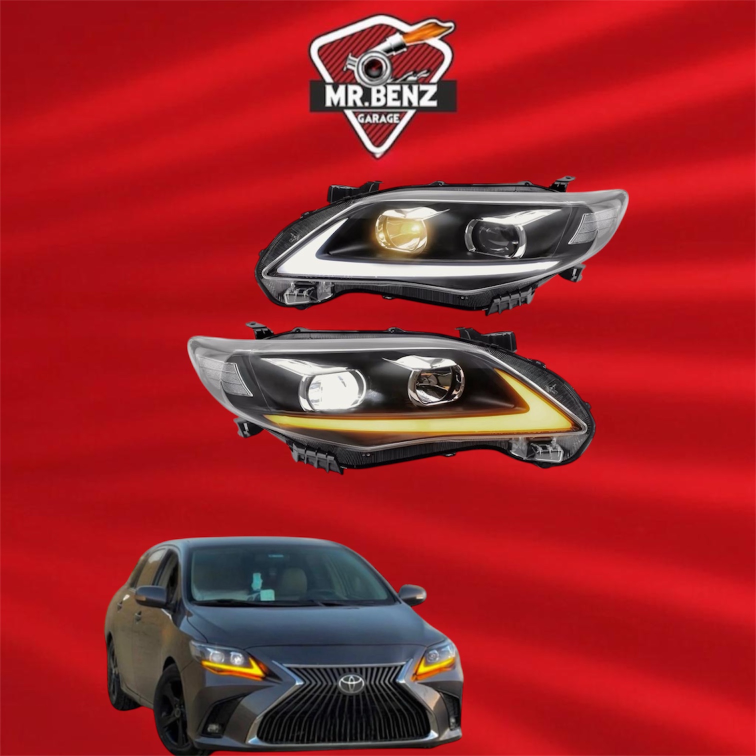 فوانيس أمامية تويوتا كورولا