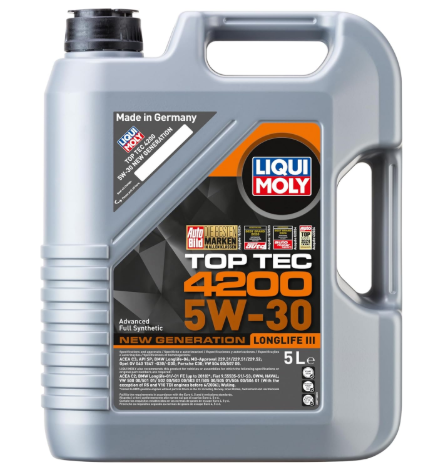 Liqui Moly 4200 5W-30 Top Tec Engine Oil - 5L