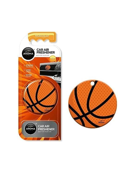 معطر جو أروما للسيارات | تصميم كرة السلة | رائحة المخلط | موزع هواء بوليمري مثبت على فتحة التهو