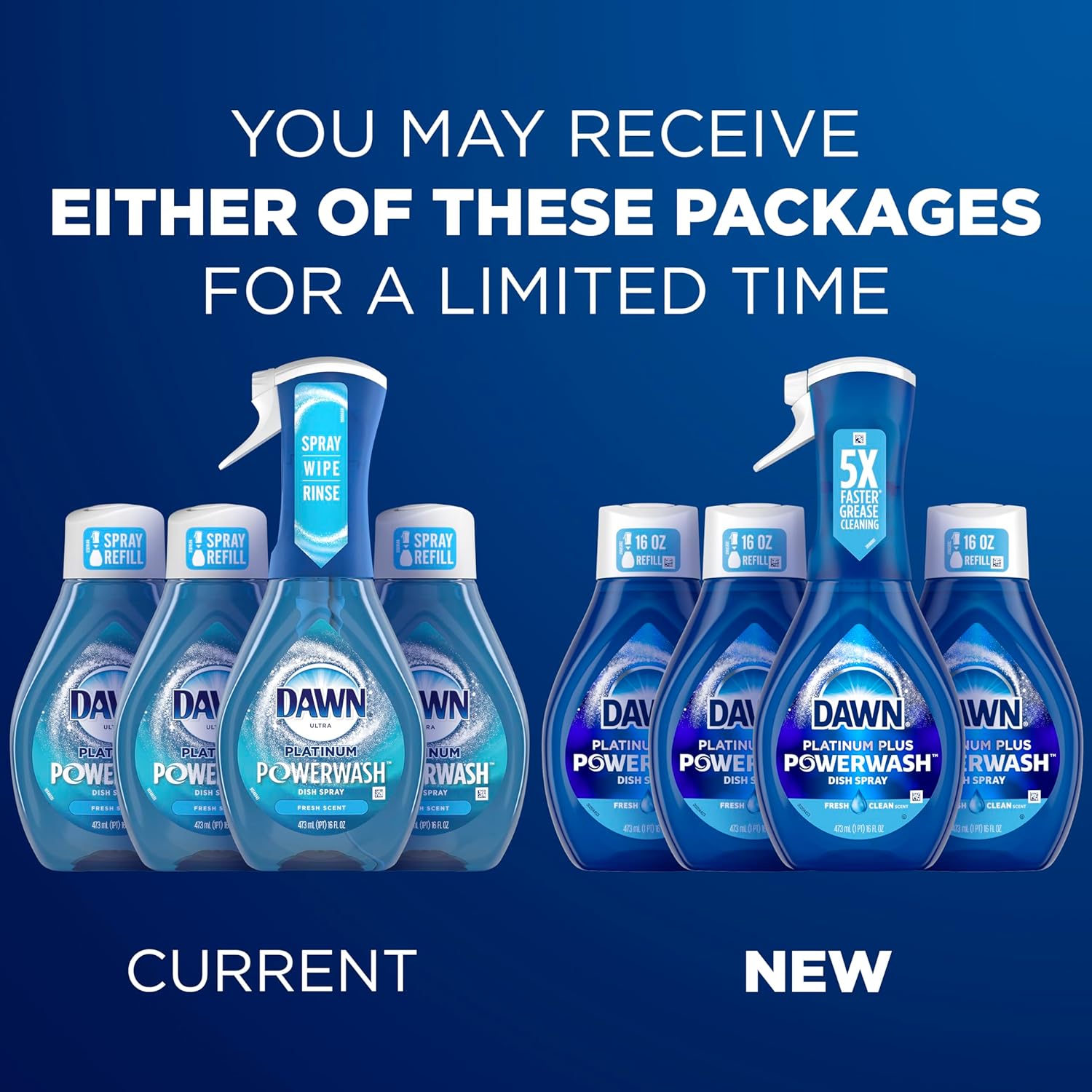 Dawn Platinum PowerWash Dish Spray, Dish Soap Liquid