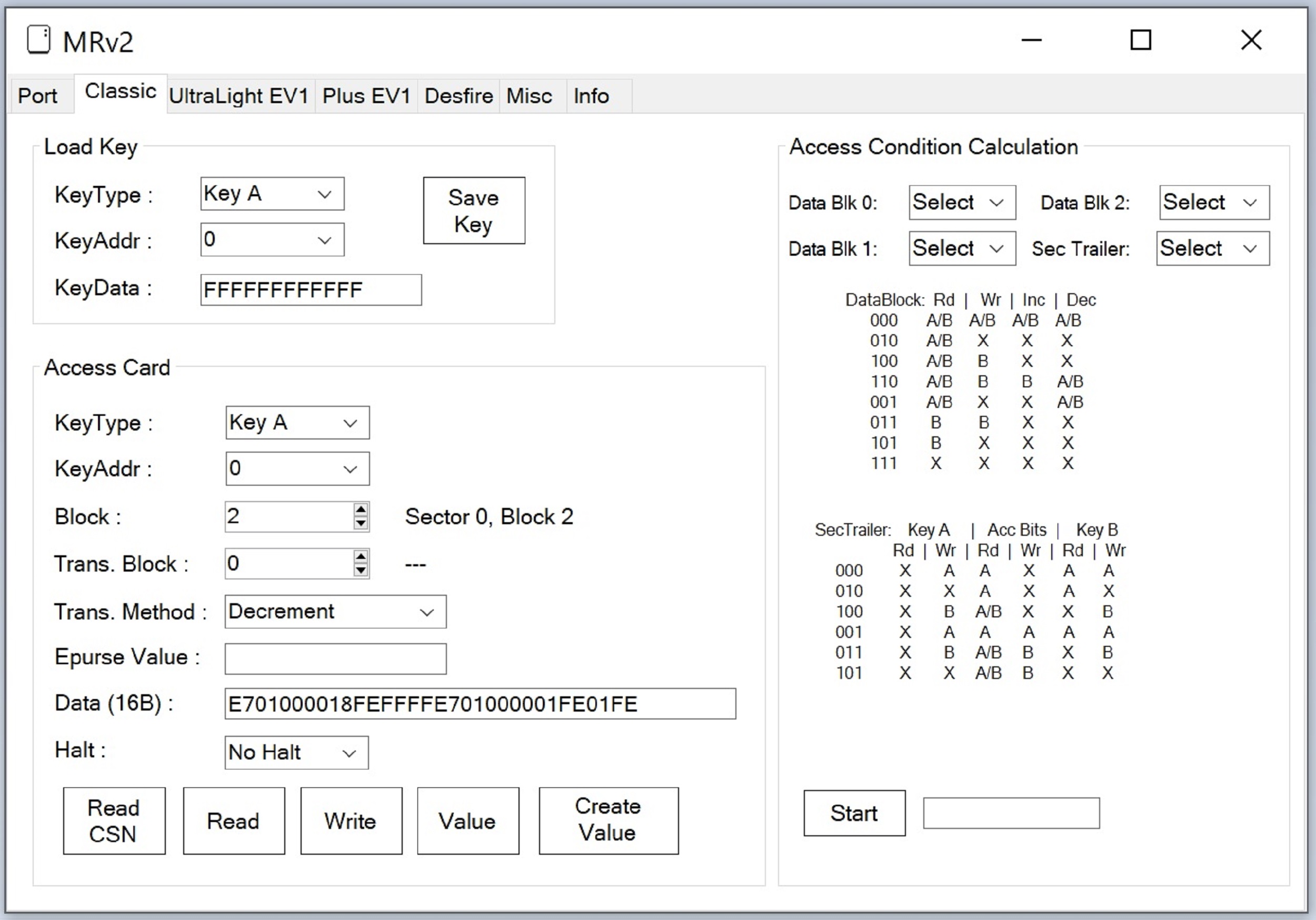 Mifare Reader, RS232 and RS485, Read/Write or Read SNR mode configurable, supports Mifare Classic (1K/4K), Plus, Ultralight EV1, and Desfire EV1/EV2