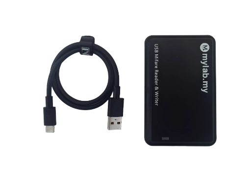USB Mifare Reader, Type C USB, Read/Write or Read SNR mode configurable, supports Mifare Classic (1K/4K), Plus, Ultralight EV1, and Desfire EV1/EV2.