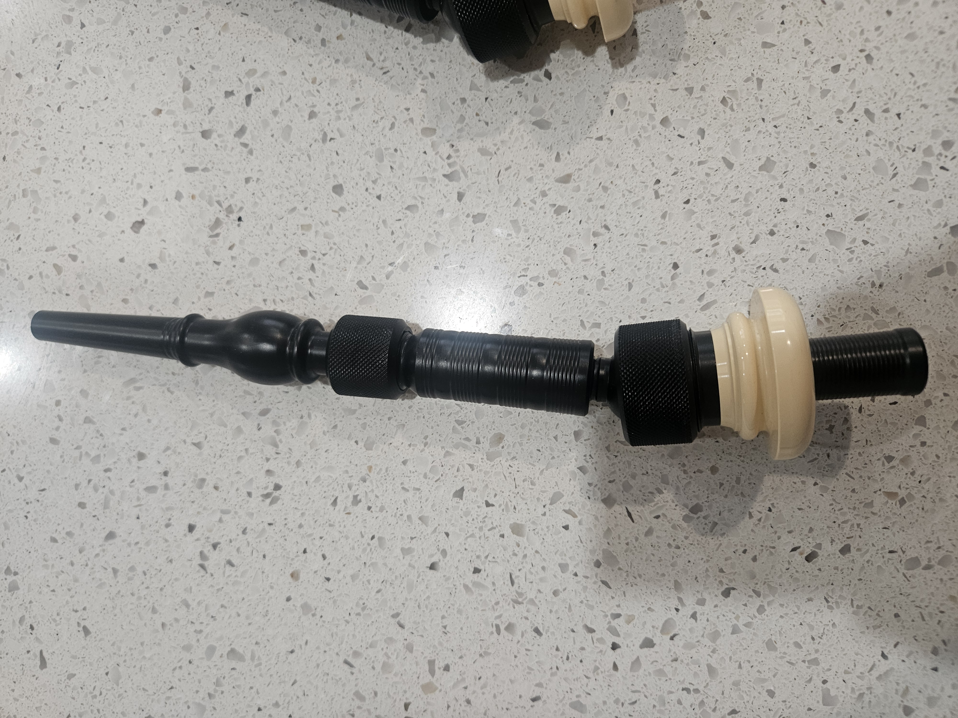 Blowpipe wide bore hinged