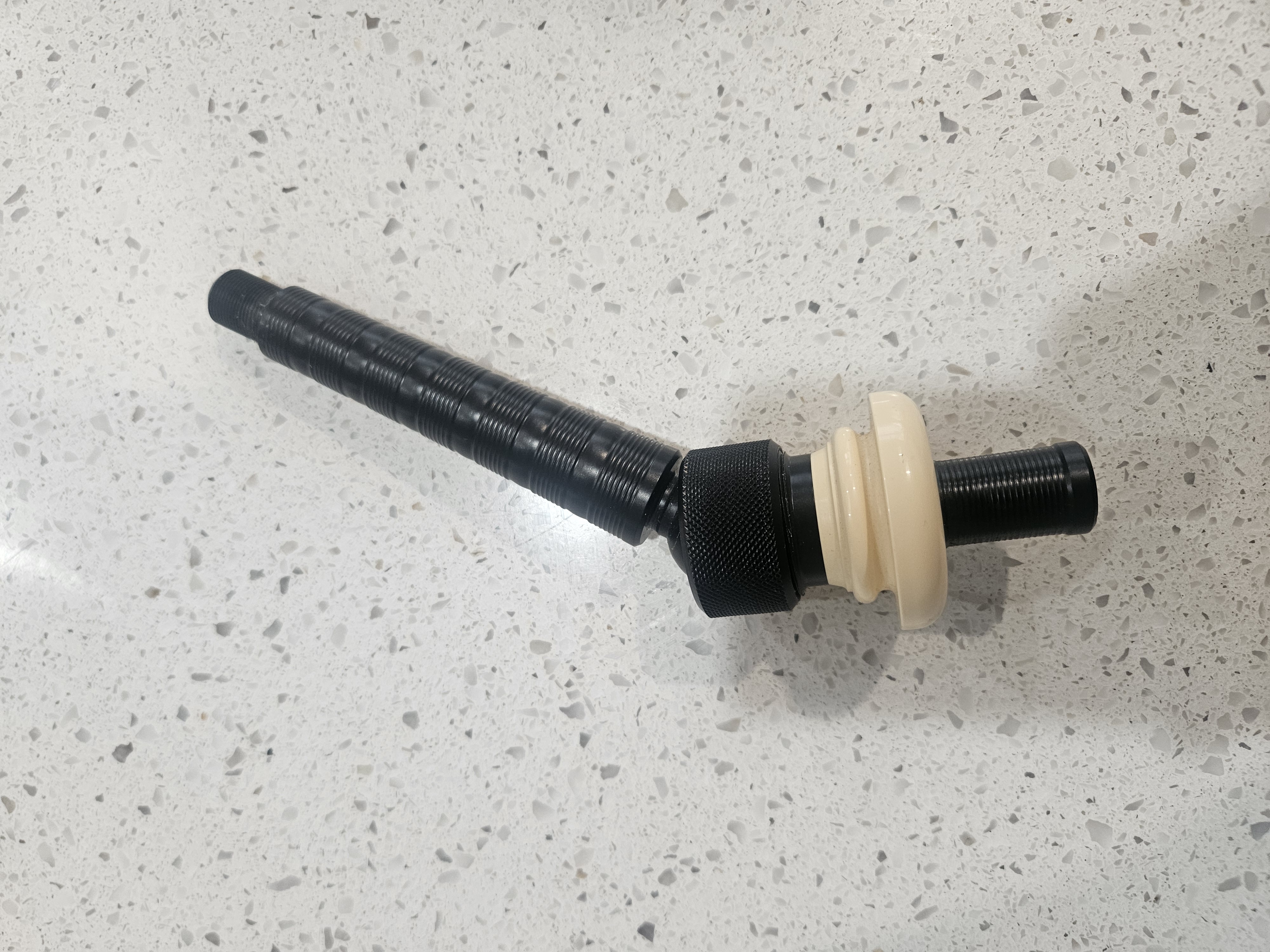 Blowpipe wide bore hinged custom thread