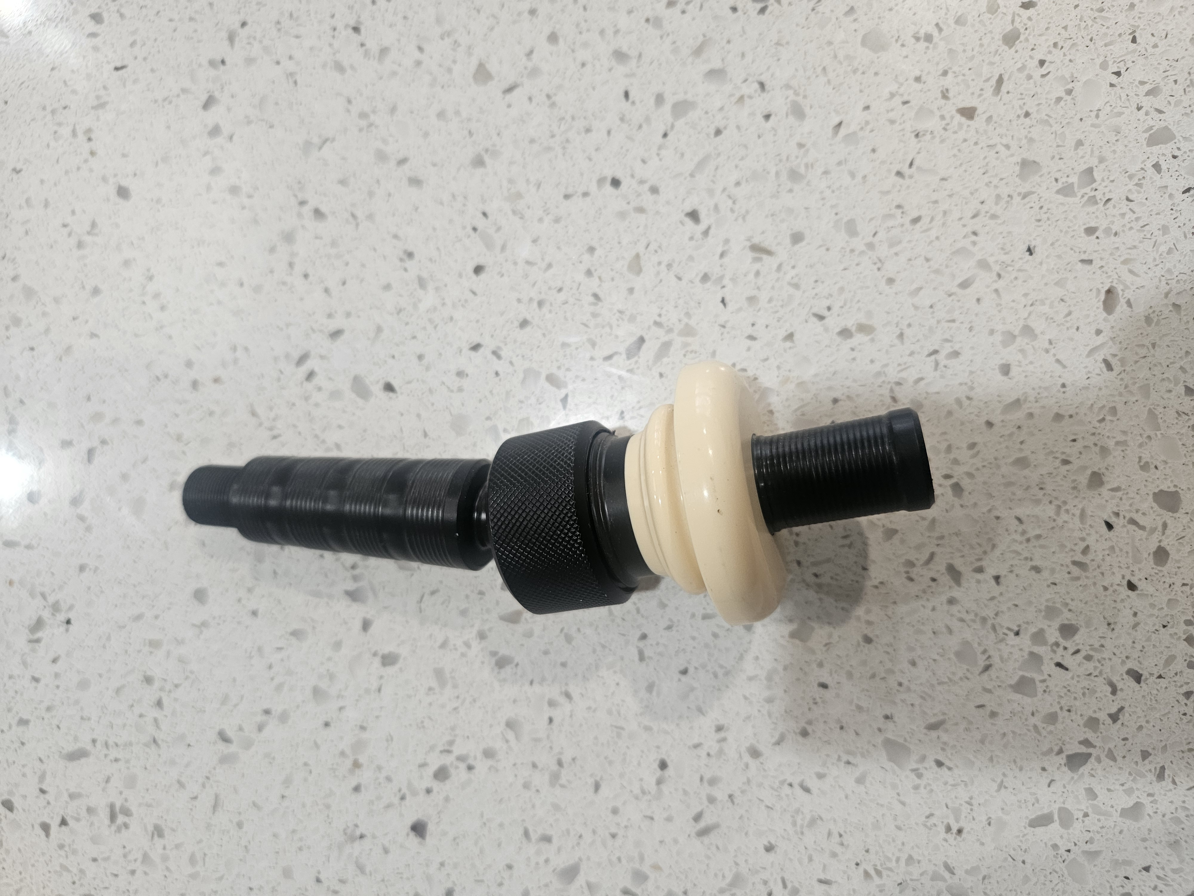 Blowpipe wide bore hinged custom thread