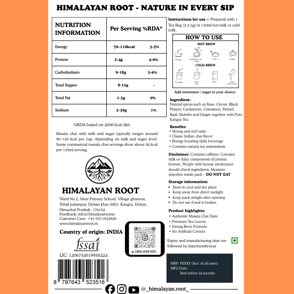 Strong Masala Milk Tea