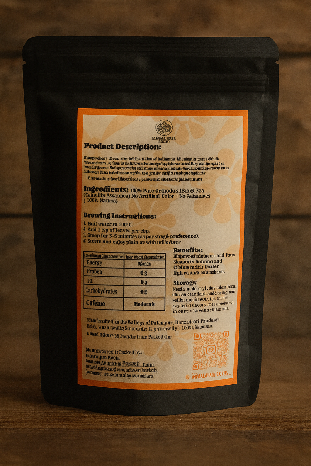 Himalayan Roots Camellia Assamica (Black Tea)