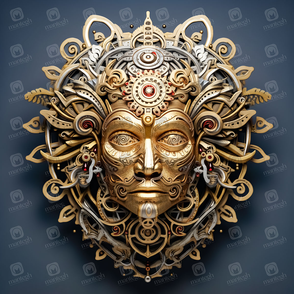 Golden Sun Deity Mask