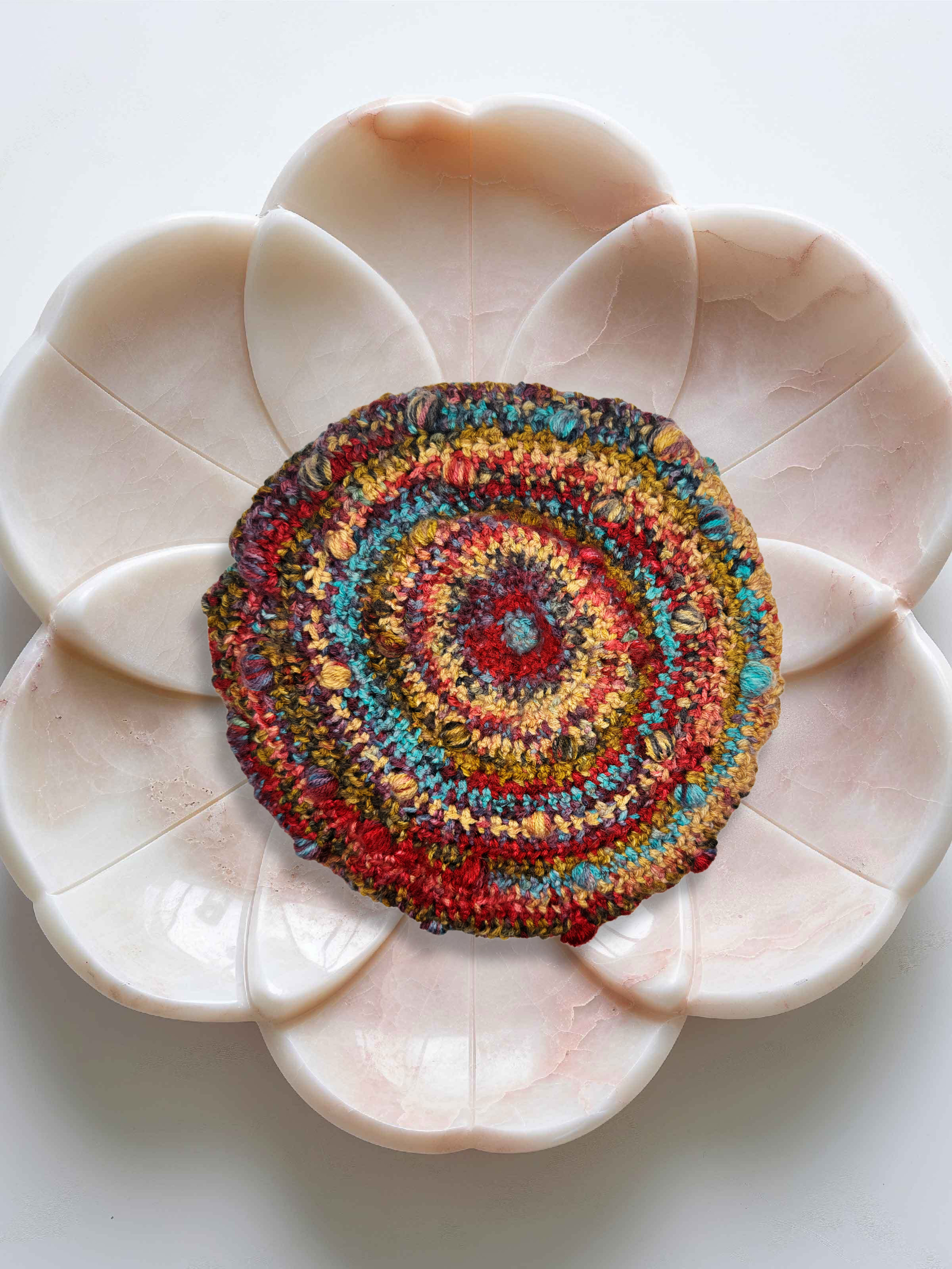 Handmade Multicolored Crochet Beanie