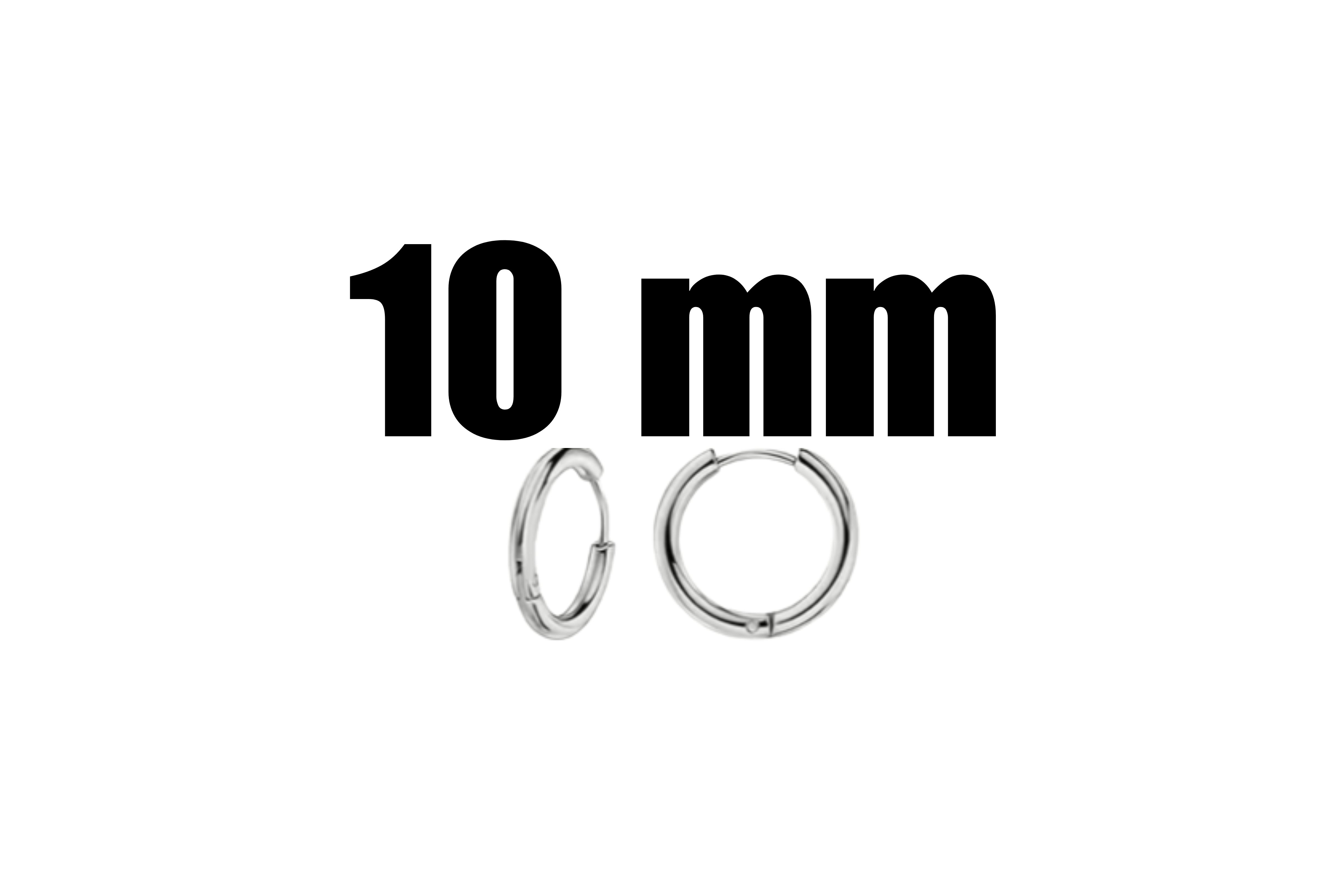10mm Surgical Steel Hoop Earrings Base