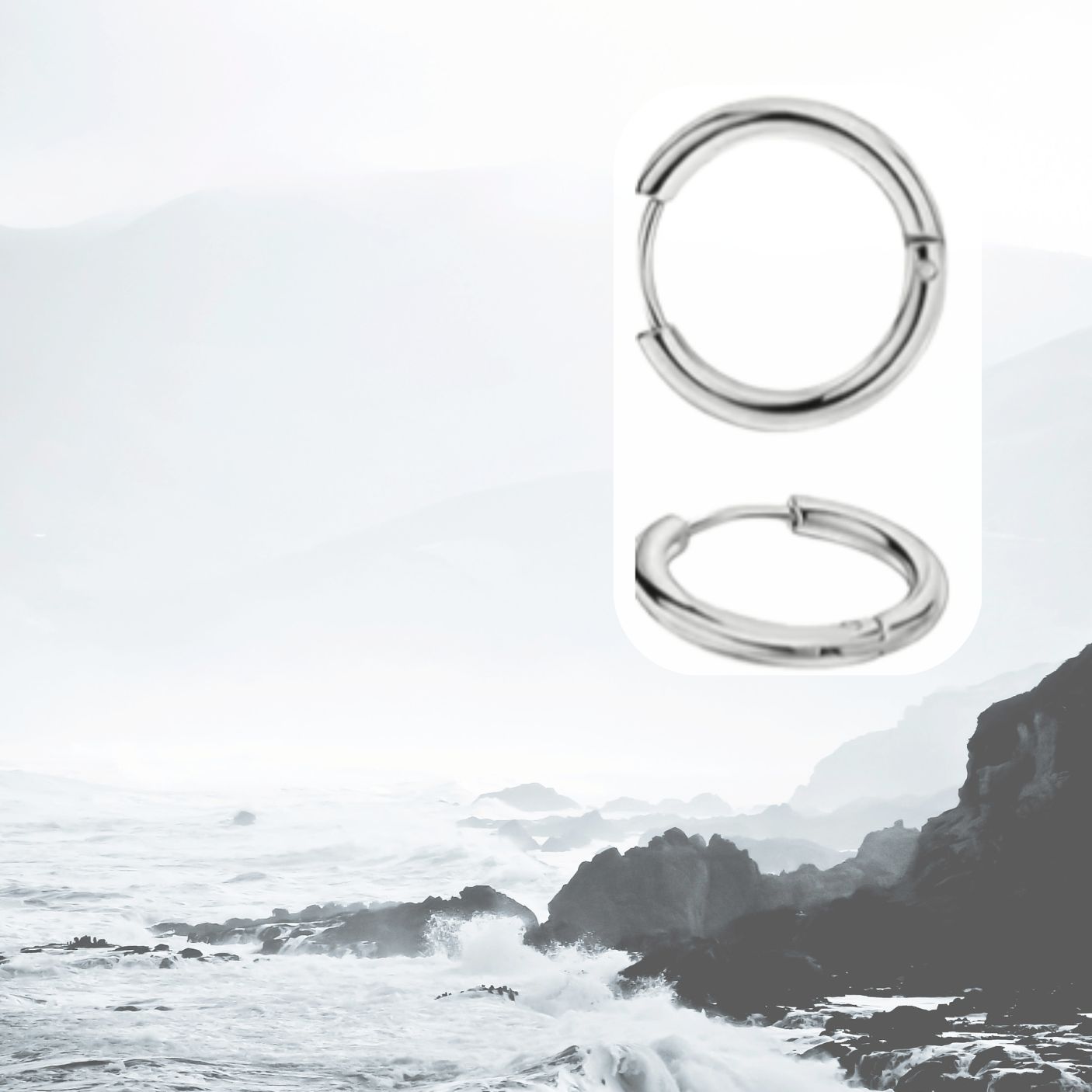 10mm Surgical Steel Hoop Earrings Base