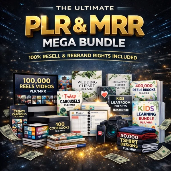PLR/MRR DIGITAL BUNDLES RESELL &  KEEP 100% PROFIT