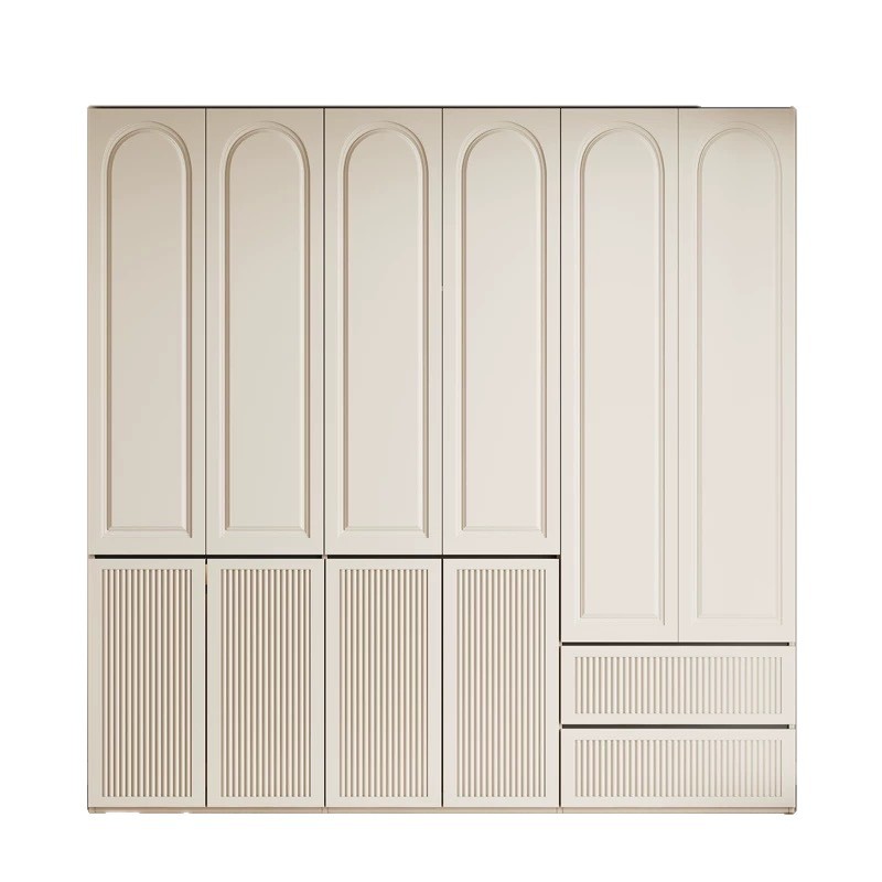 Cream White Sectional Wardrobe