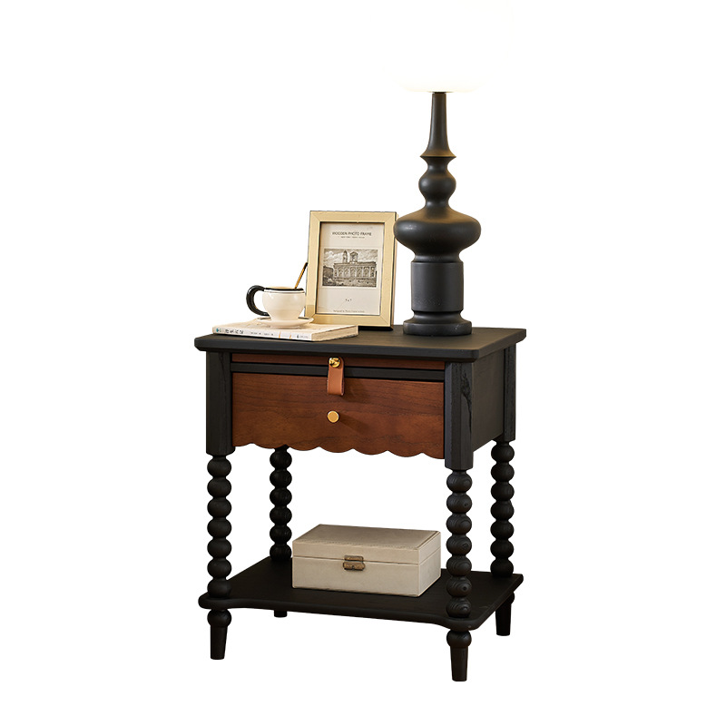 Vintage Wooden Bedside Table