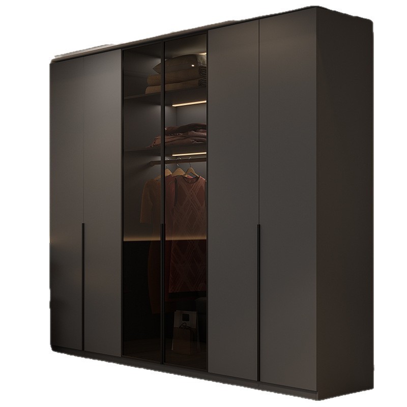 Modern Wardrobe with Glass Doors