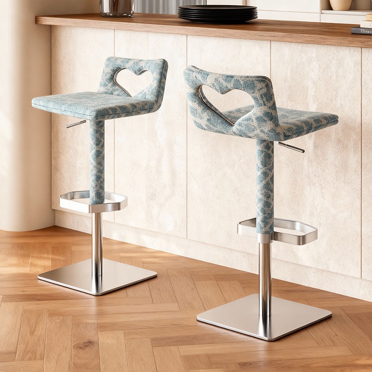 Heart Back Bar Stool