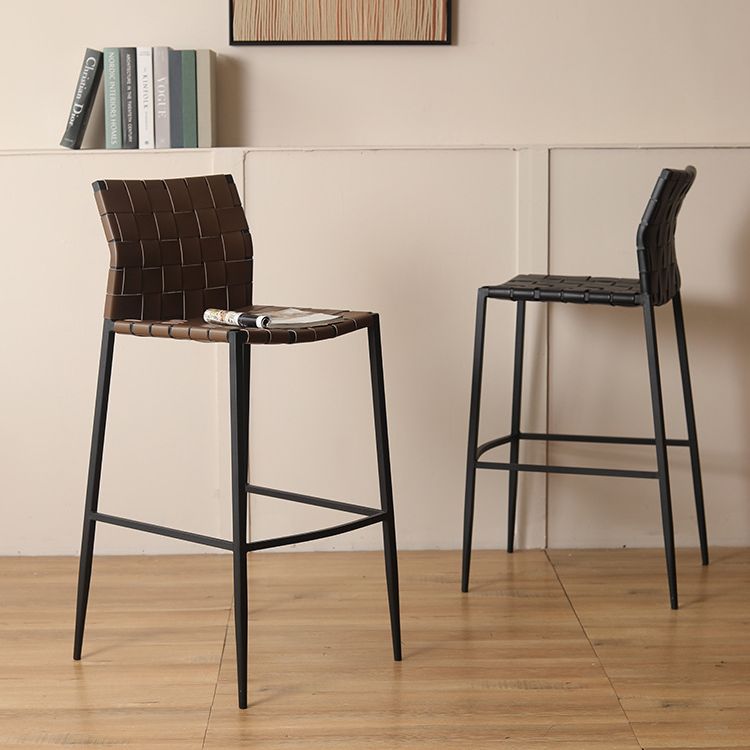 Saddle Leather Bar Stool