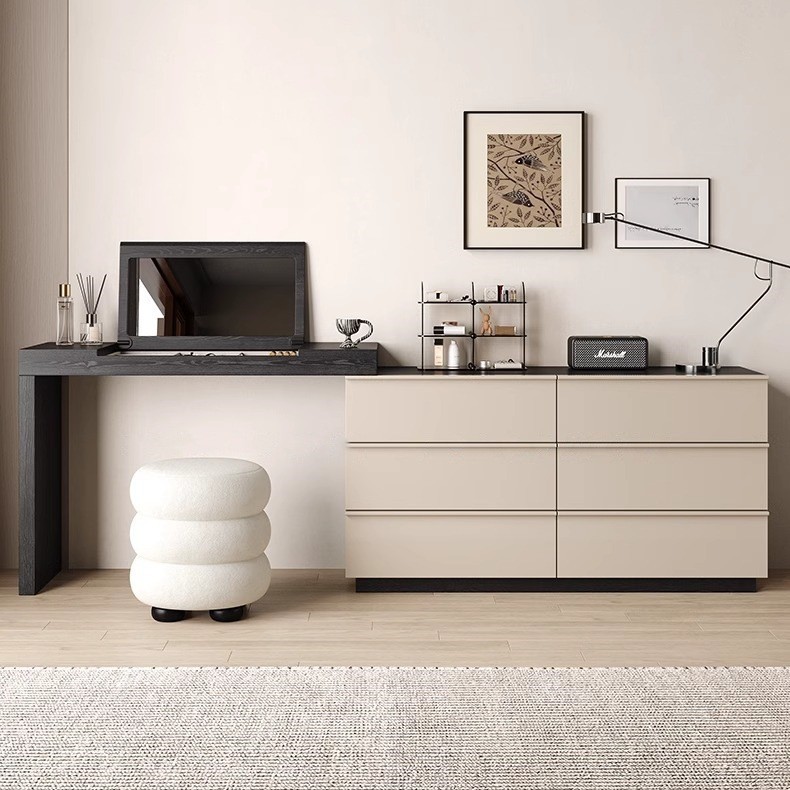 Vintage Flip-Top Wooden Vanity