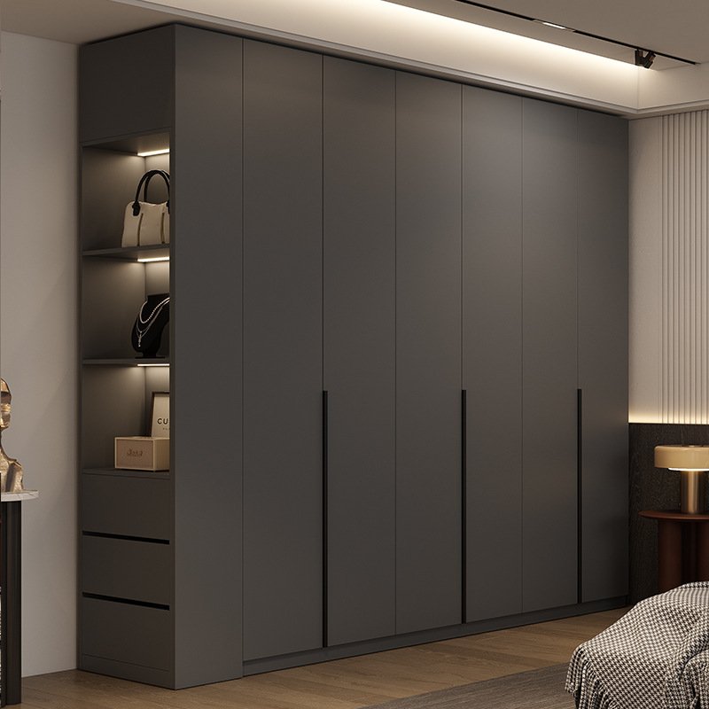 Modern Wardrobe with Glass Doors