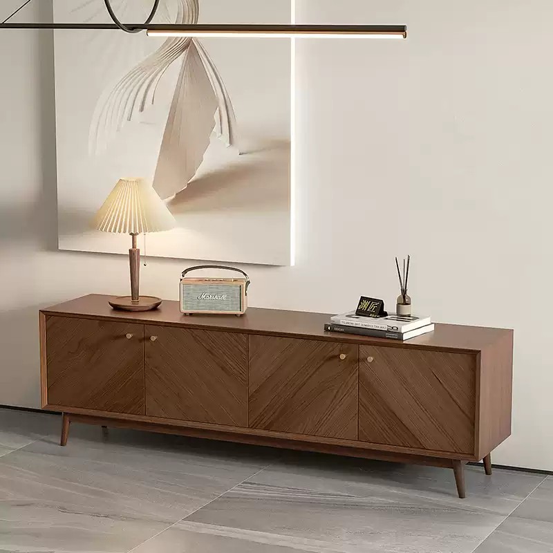 Modern Luxury Pine Wood TV Cabinet