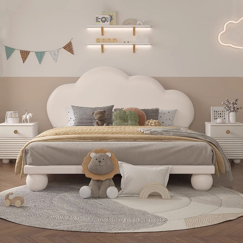 Cream-Style Cloud Children’s Bed