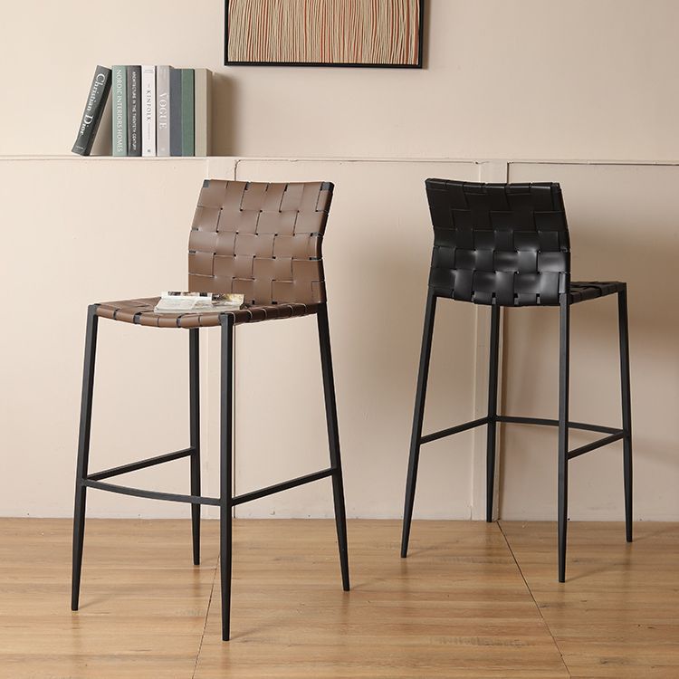 Saddle Leather Bar Stool