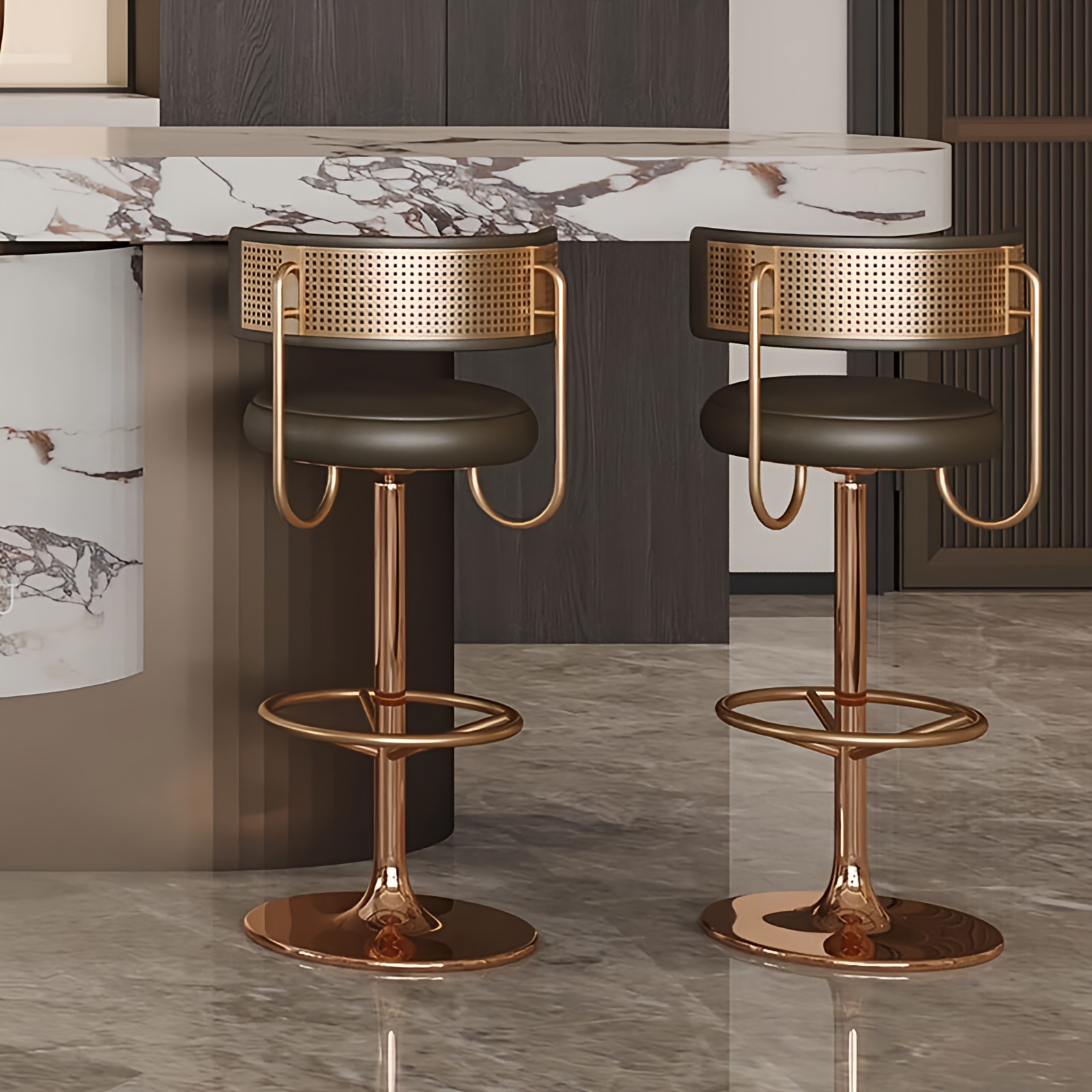 Luxury Swivel Bar Stool