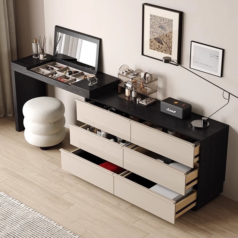 Vintage Flip-Top Wooden Vanity