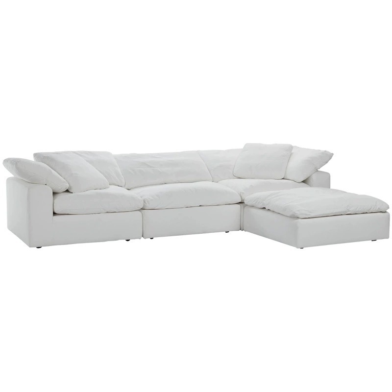 Cotton-Linen Down-Filled Fabric Sofa Set