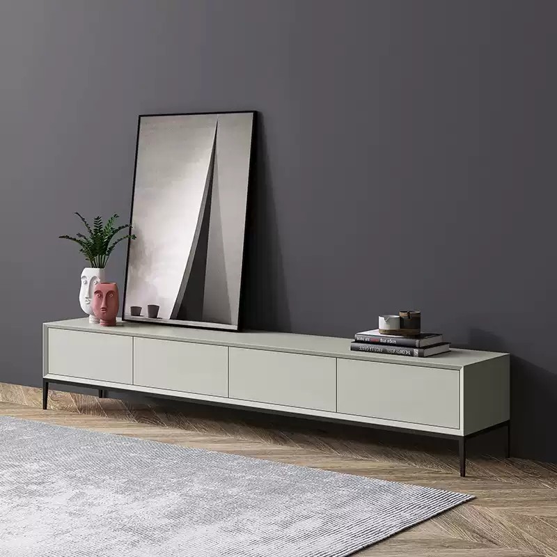Minimalist Lacquered Multifunction TV Cabinet