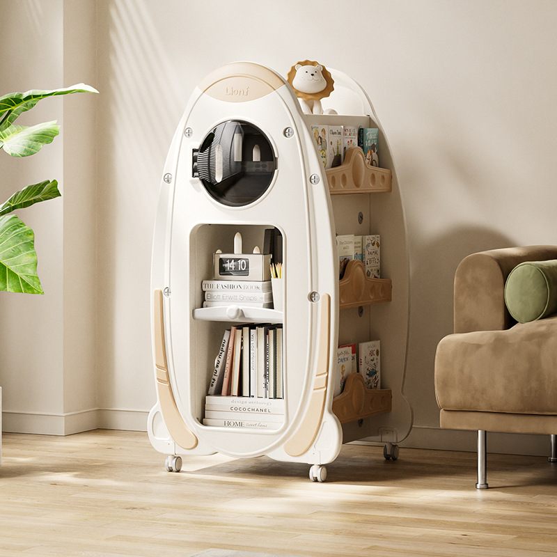 Rotating All-in-One Children’s Floor Bookcase
