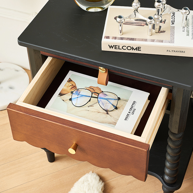 Vintage Wooden Bedside Table