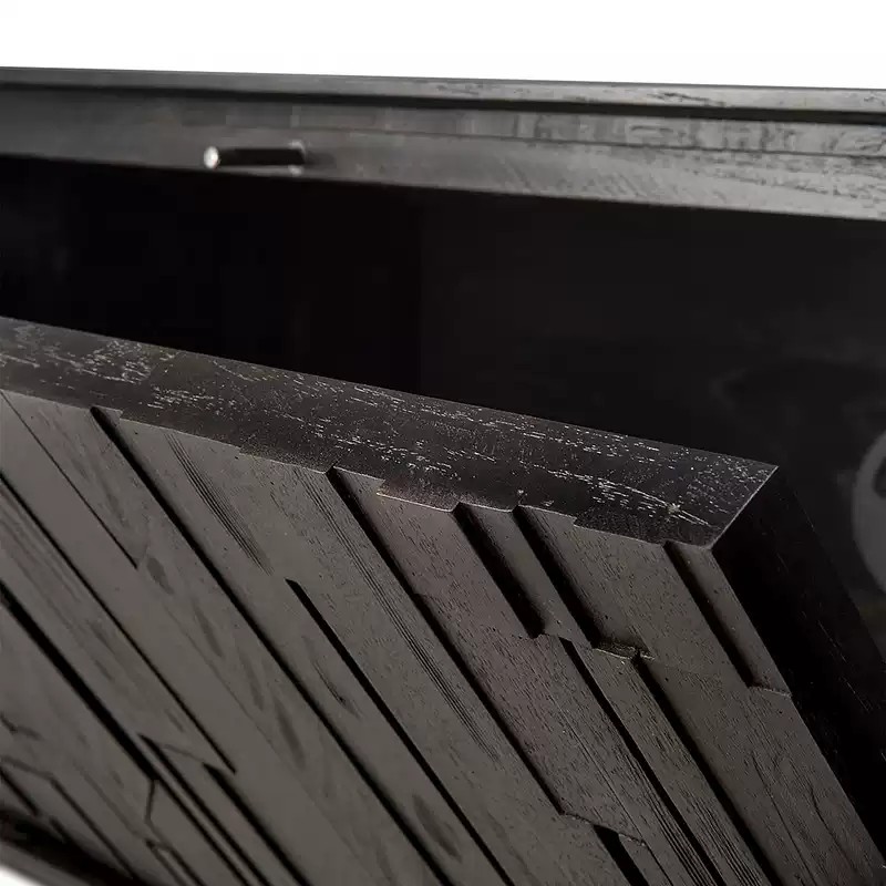 Carved Teak Solid Wood TV Cabinet