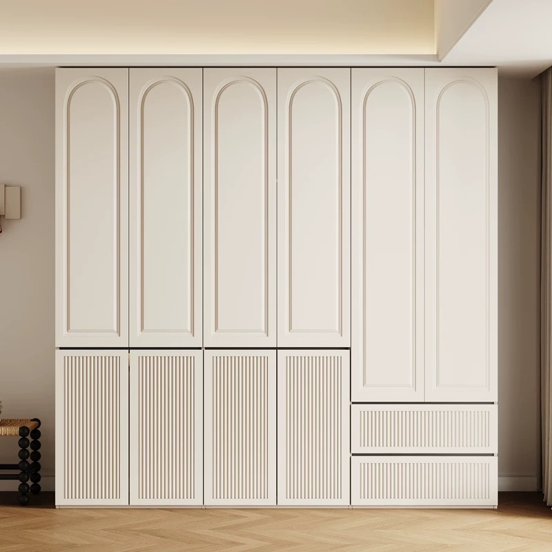 Cream White Sectional Wardrobe