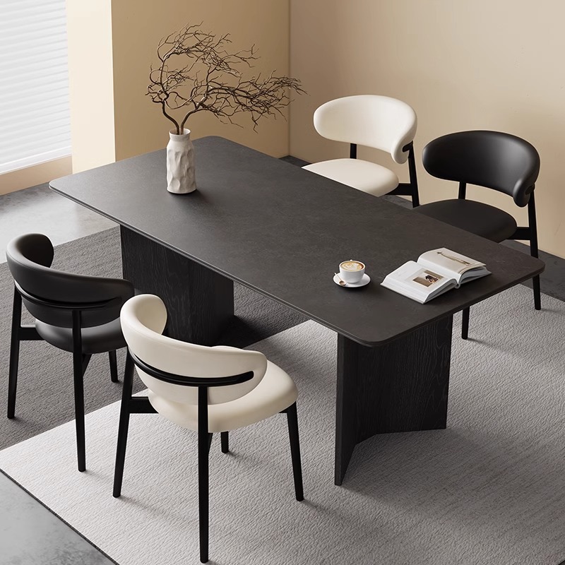 Modern Black Wooden Table