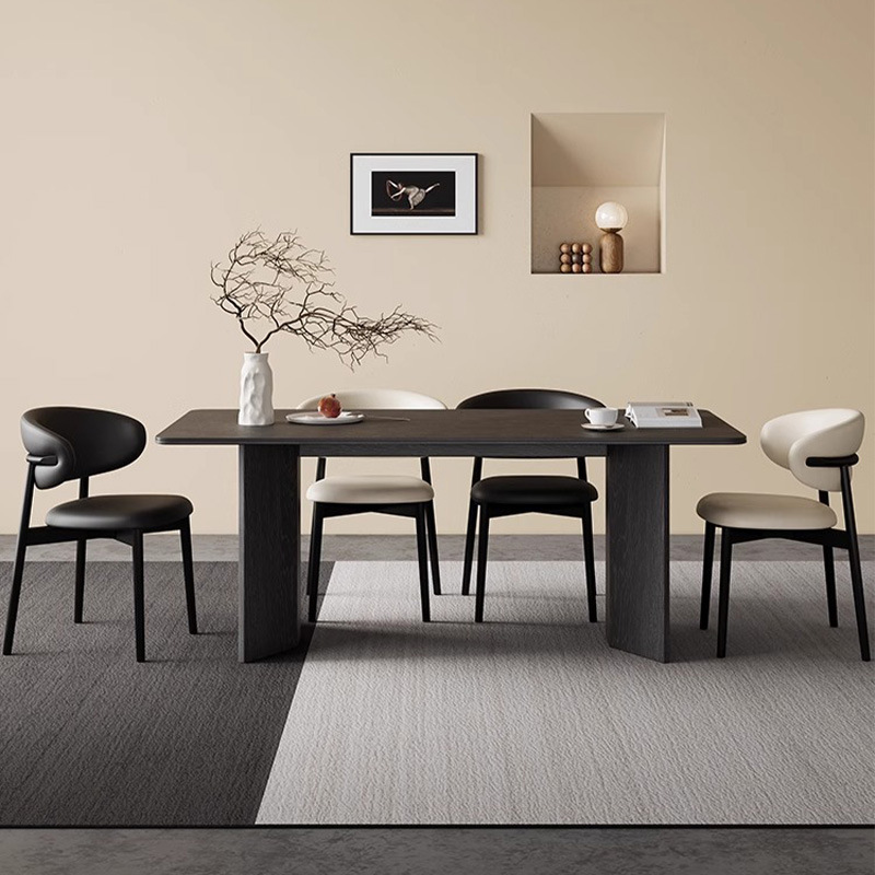 Modern Black Wooden Table