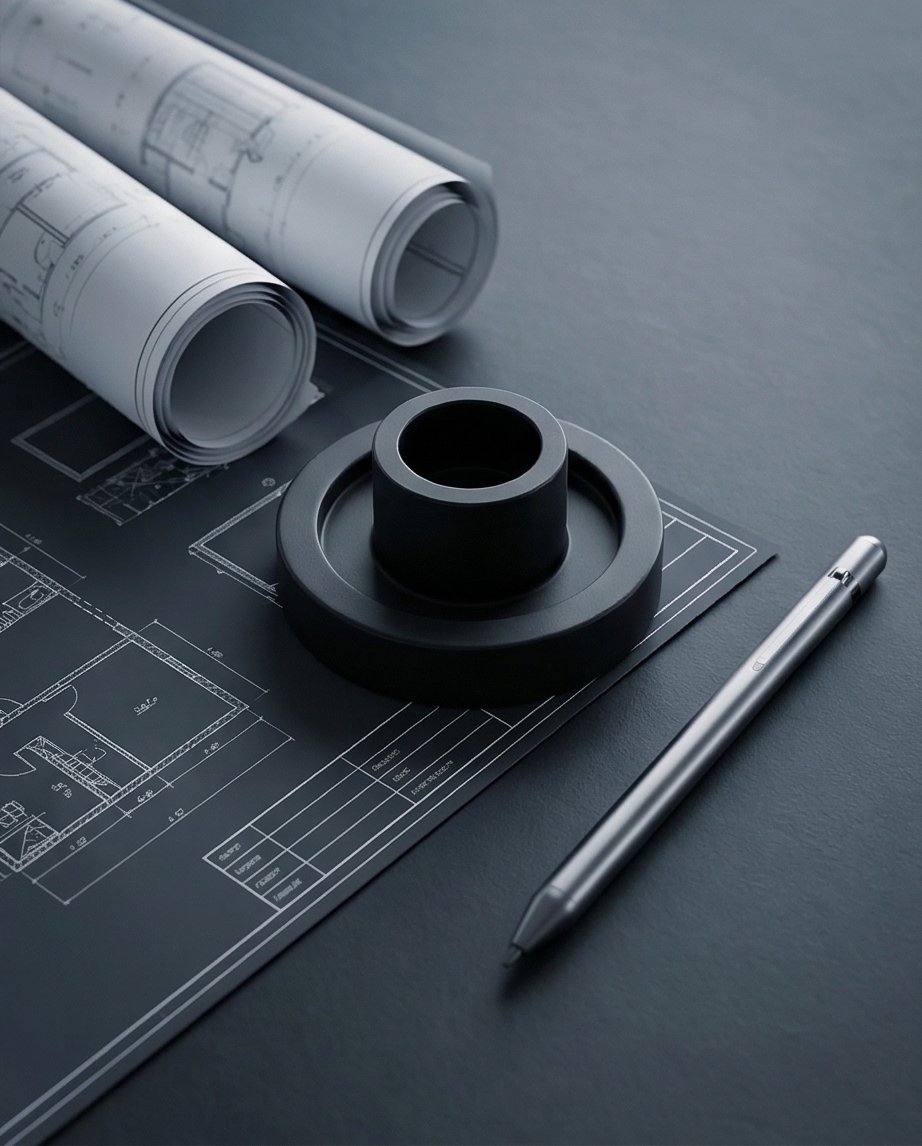 Minimalistinė betoninė žvakidė „Orbita“