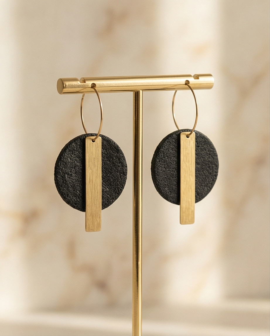 Auskarai „Vertikalė“