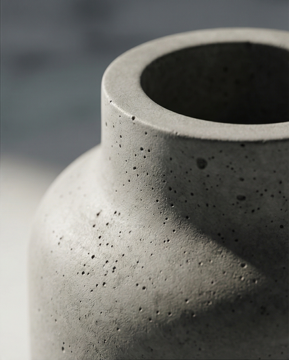Minimalistinė betoninė vaza „Aura“ 