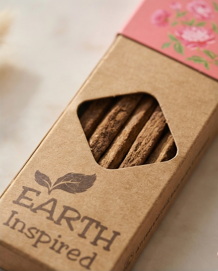 „EARTH inspired“ Natūralūs Palo Santo ir Rožių smilkalai