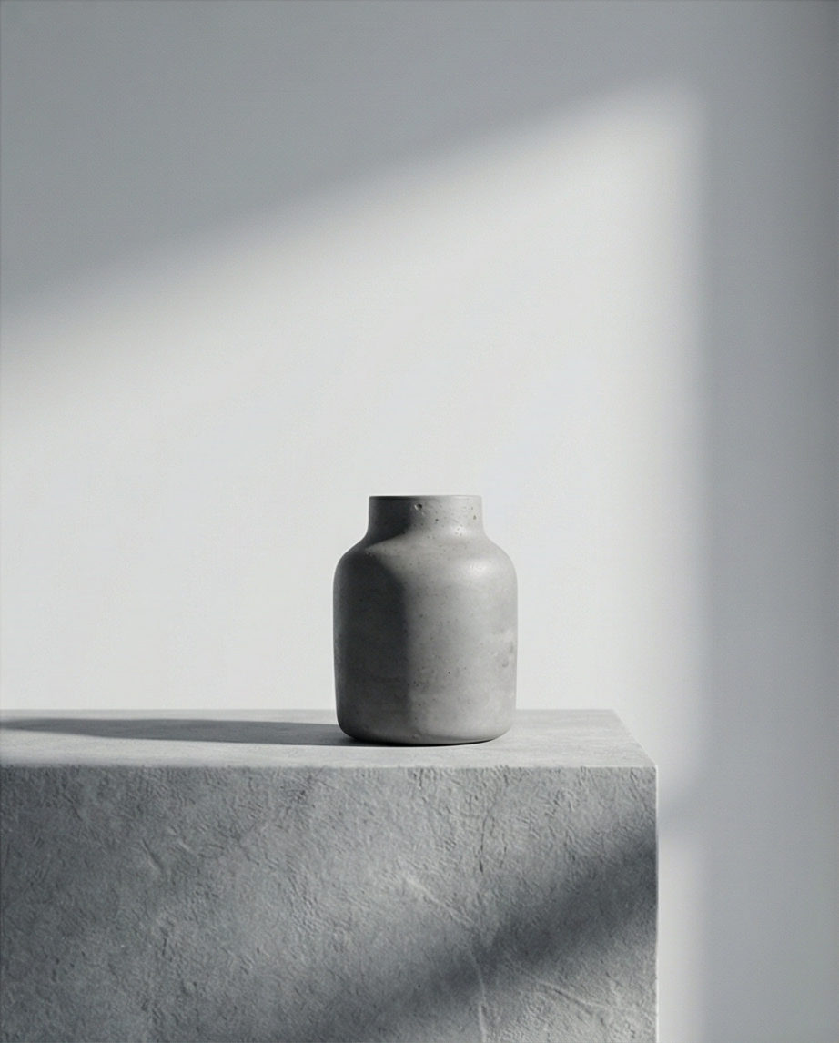 Minimalistinė betoninė vaza „Aura“ 