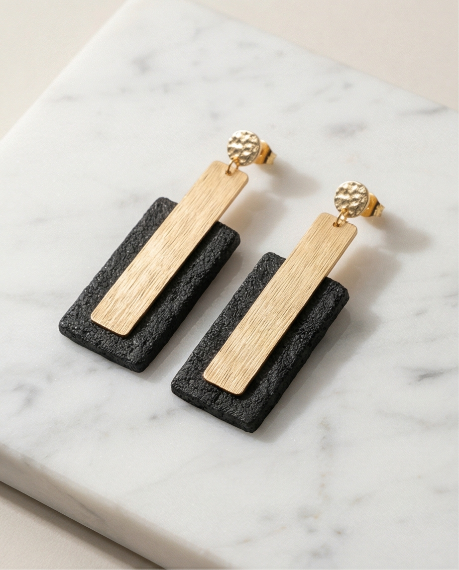 Auskarai „Monolitas“