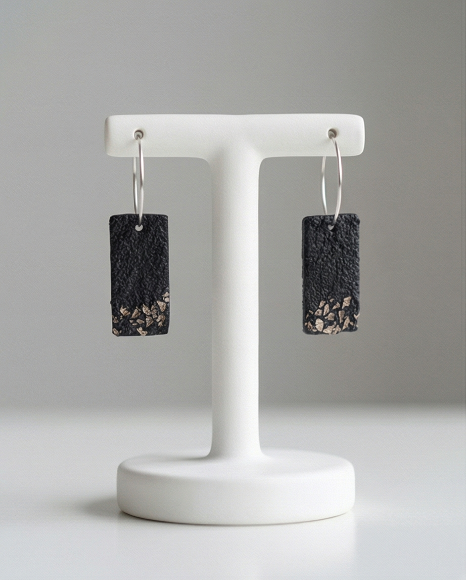 Auskarai „Tylos fragmentai“