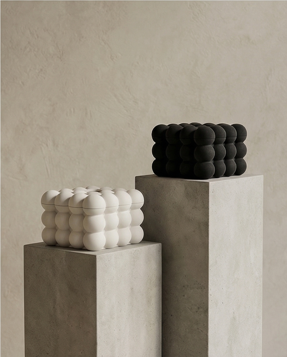 Betoninė servetėlių dėžutė "Bubble"