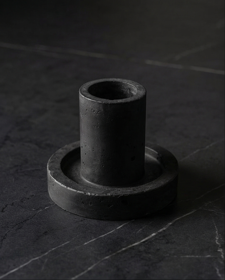 Moderni betoninė žvakidė „Siluetas“