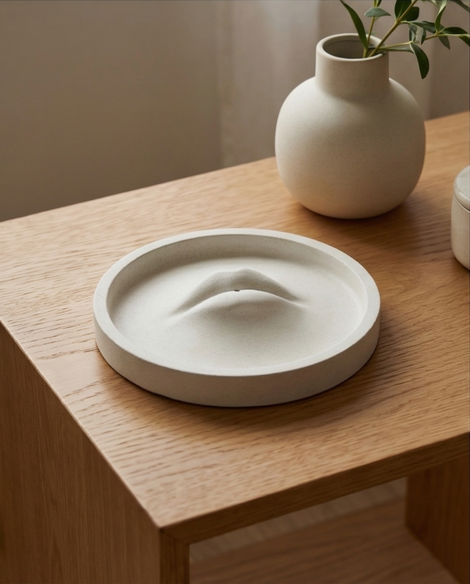 Betoninė smilkalinė „Tylos šnabždesys“