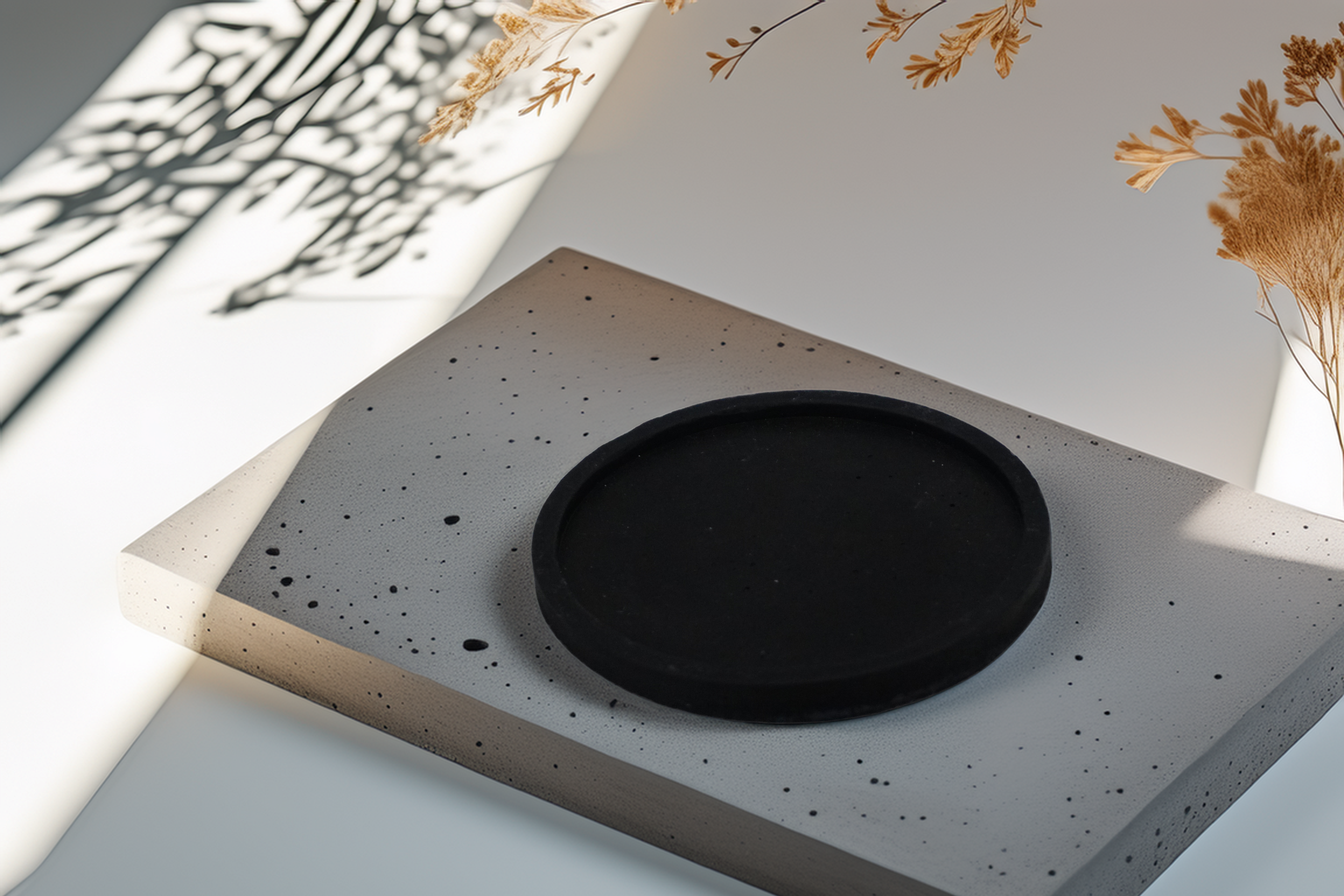 Minimalistiniai betoninių padėkliukiai „Geometrija“