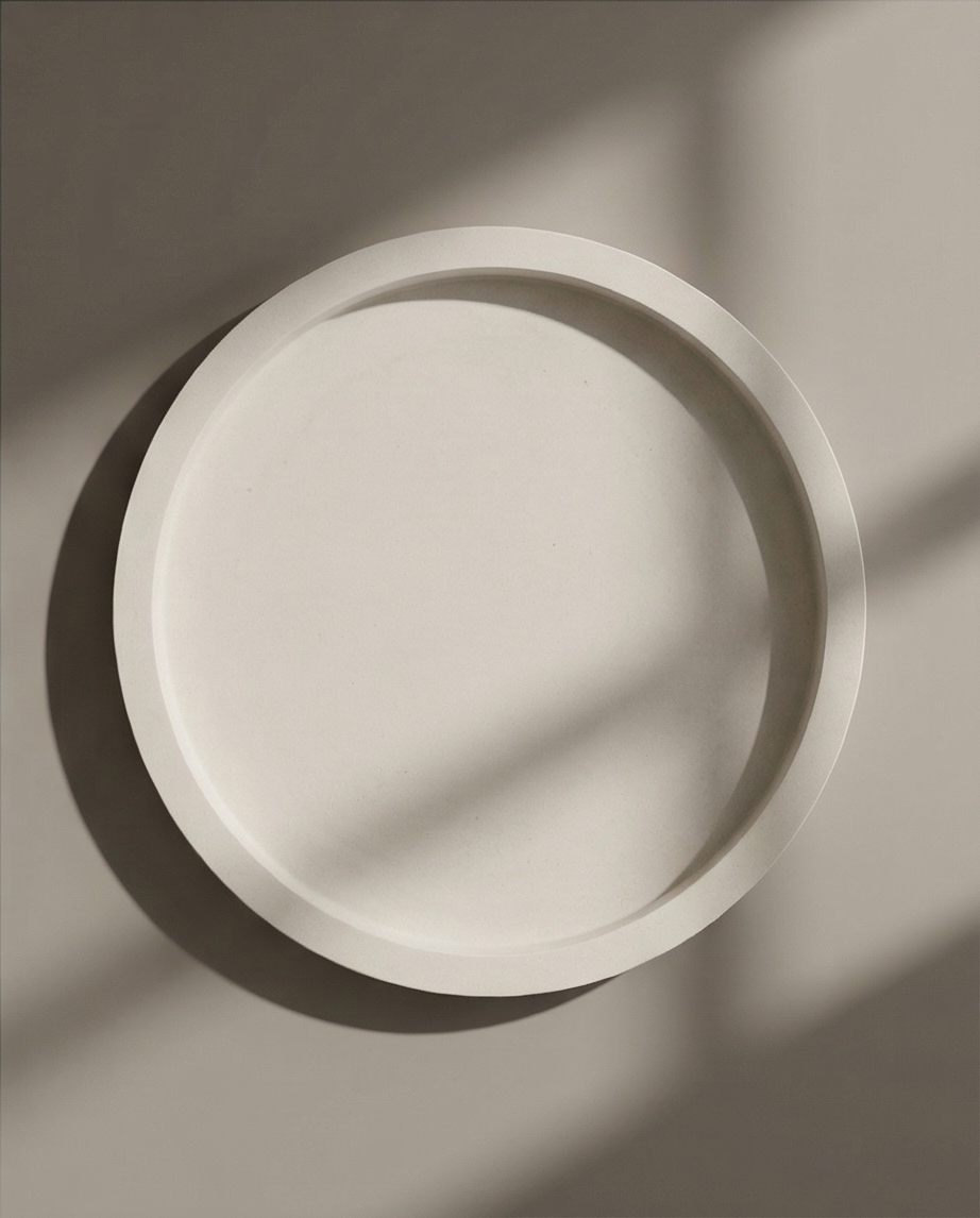 Monumentalus betoninis padėklas „Erdvė“ (29 cm)